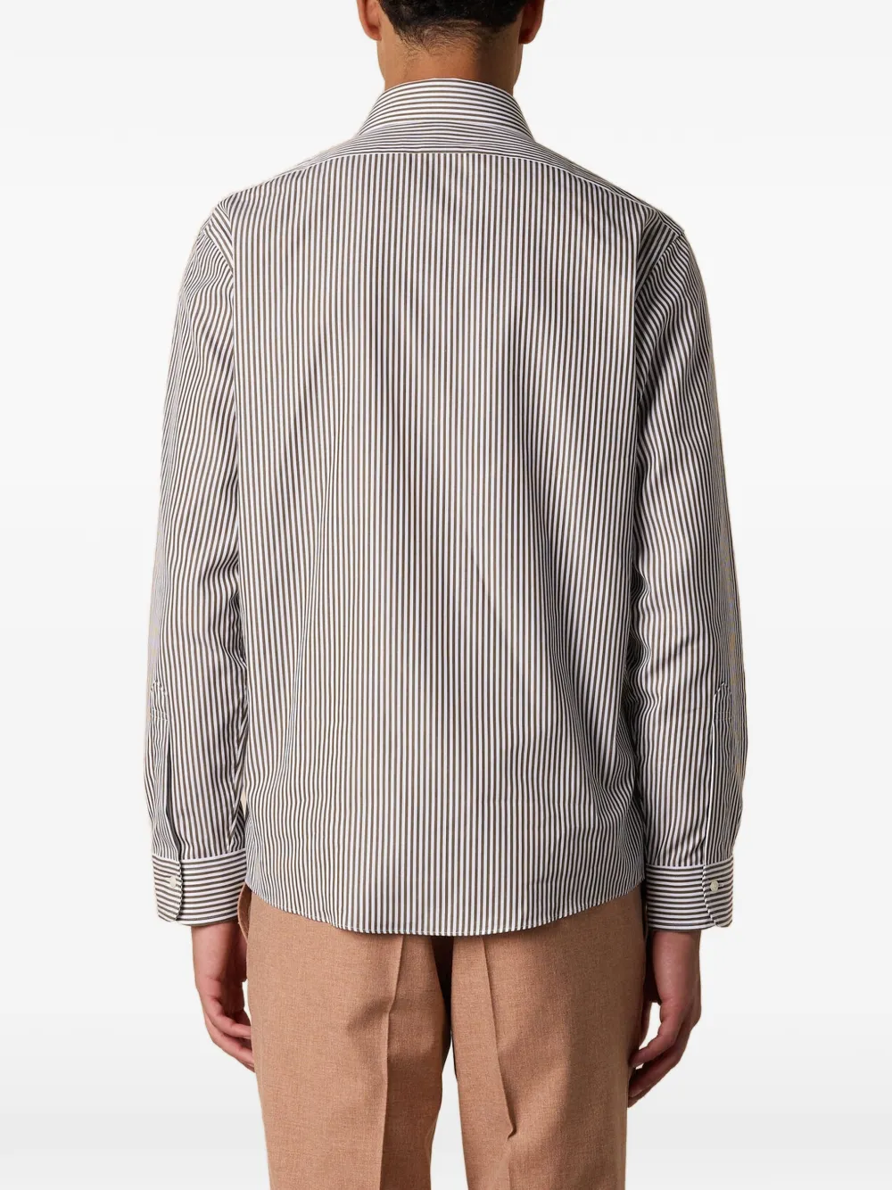Brooks Brothers Gestreept overhemd Groen