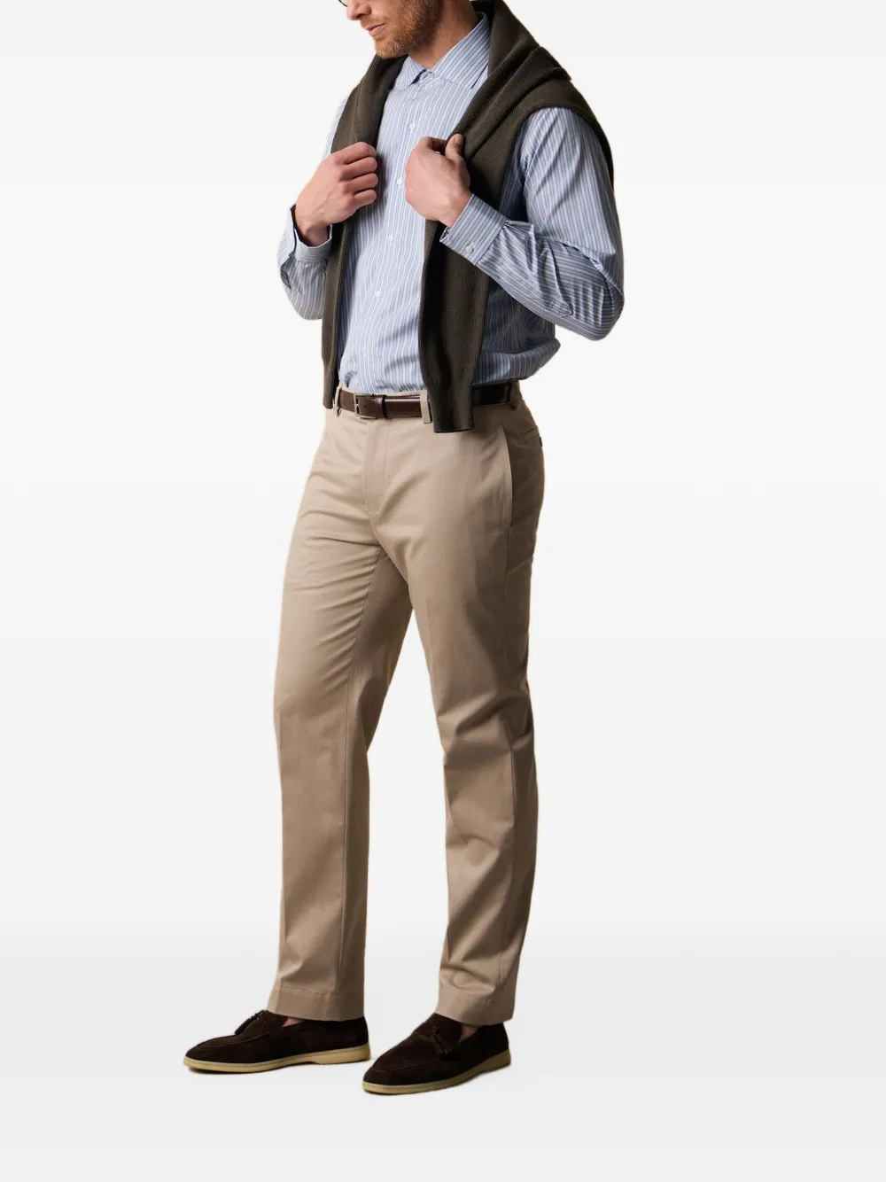 Brooks Brothers Gestreept overhemd Blauw