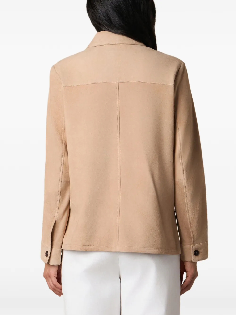  Brooks Brothers Patch-pocket Suede Jacket - Neutrals 