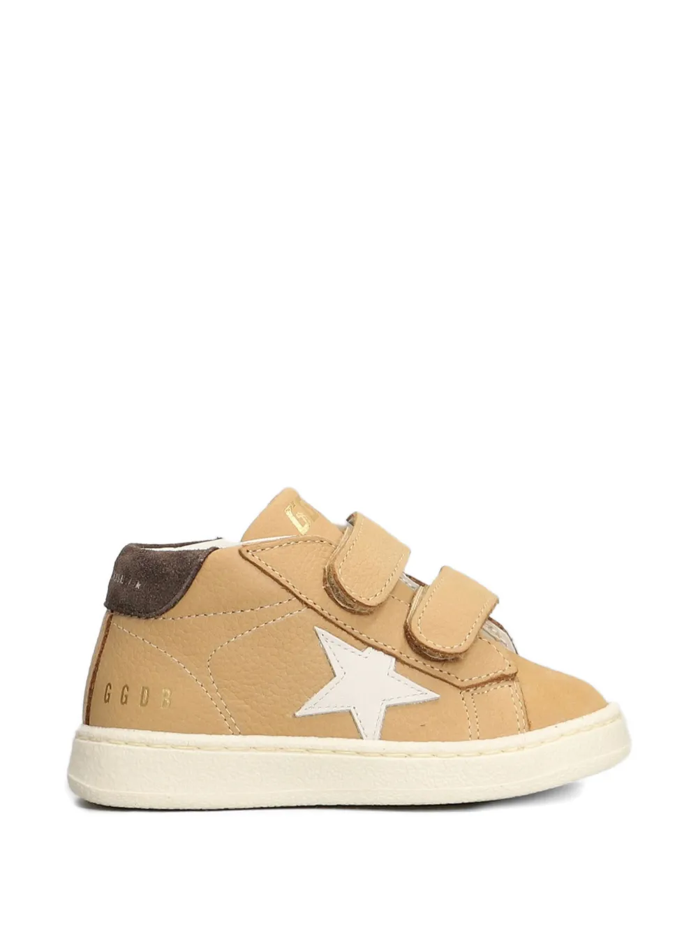 Golden Goose Kids Ballstar leren sneakers Beige