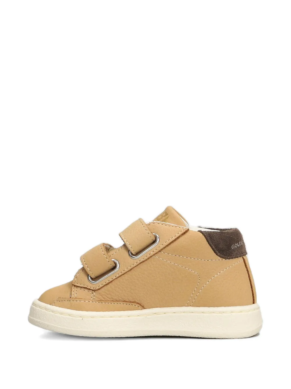 Golden Goose Kids Ballstar leren sneakers Beige
