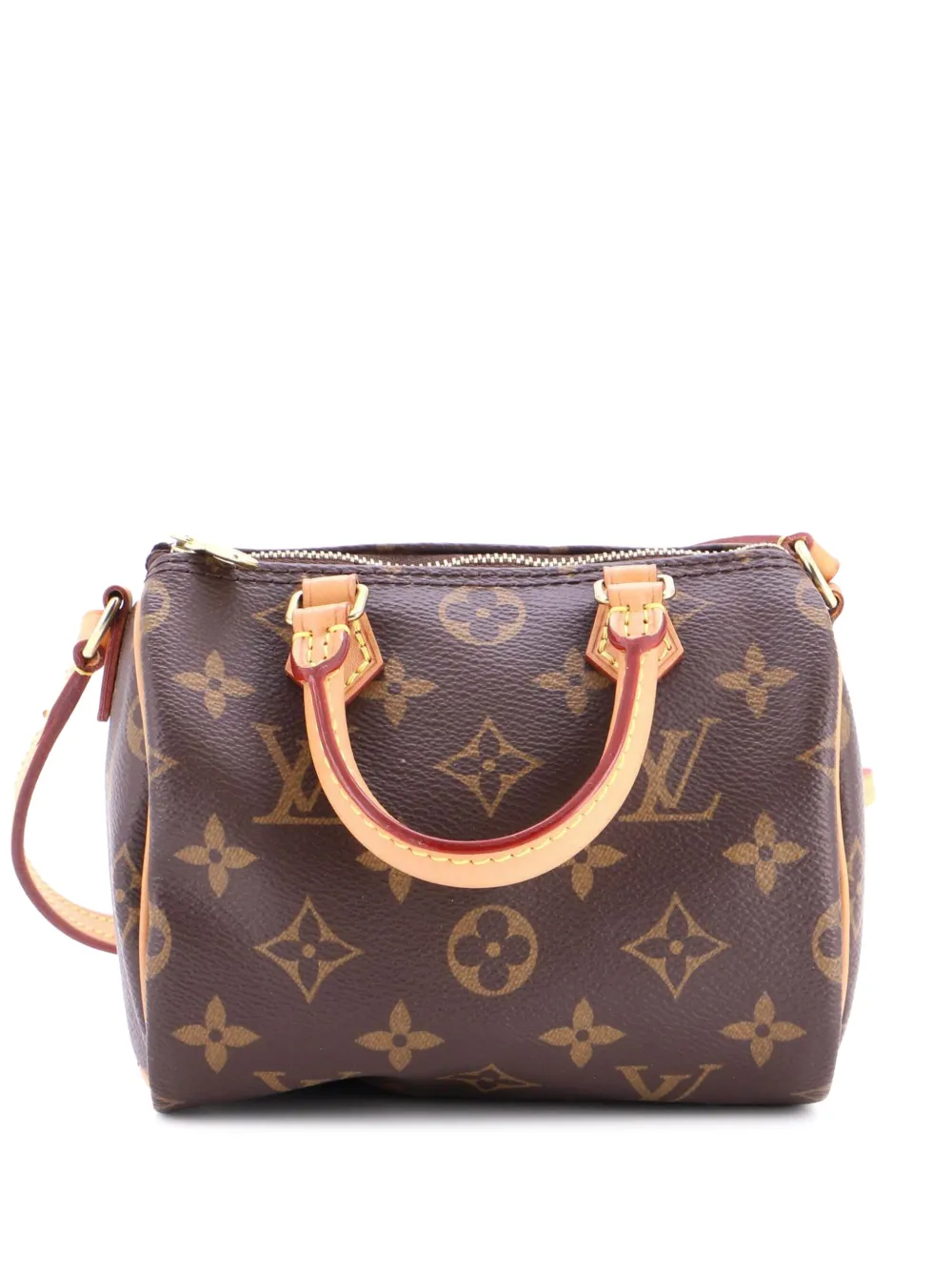 Louis Vuitton Pre-Owned Speedy Bandouliere Bag Monogram Canvas Nano crossbody bag - Marrone