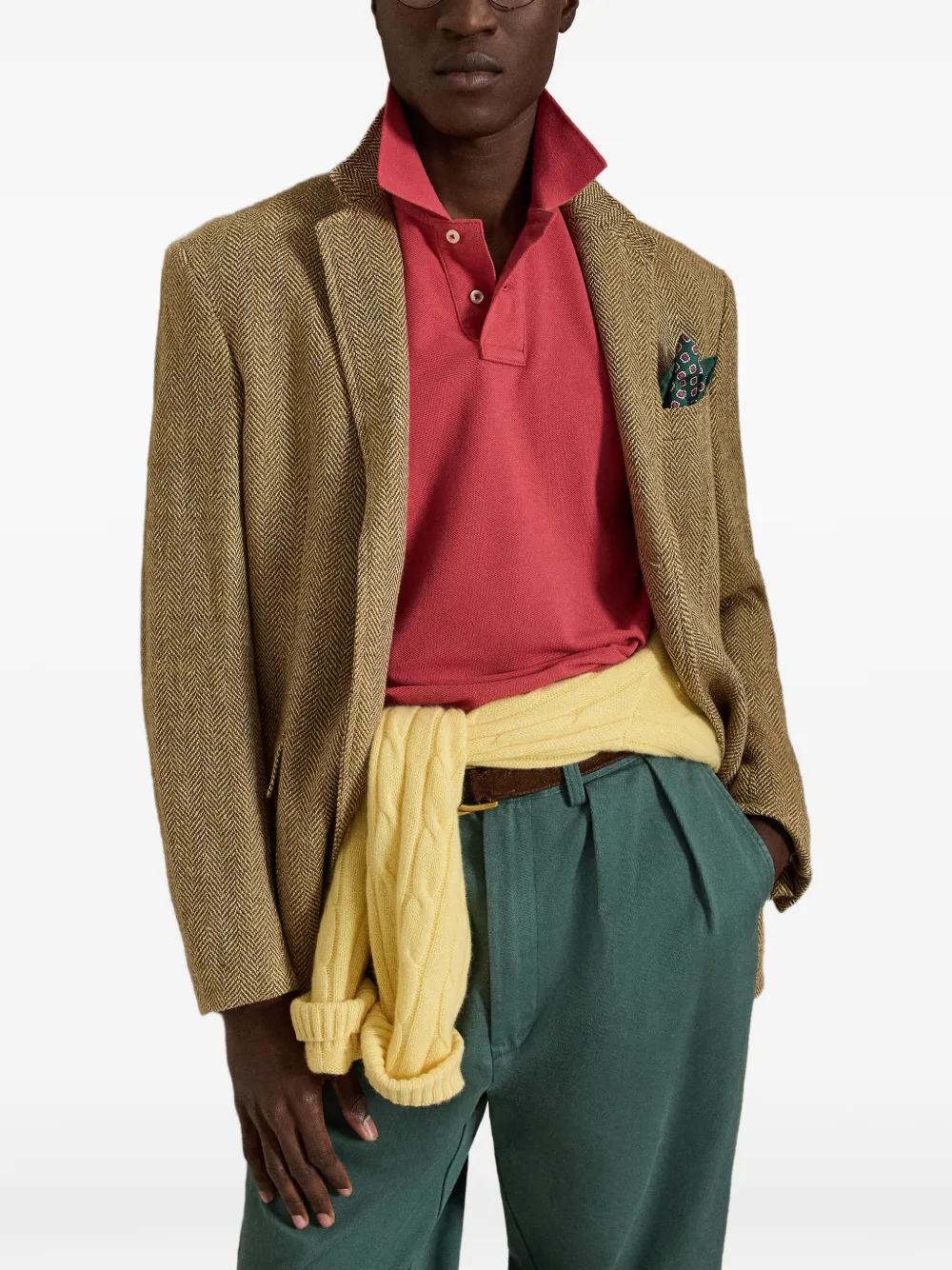 Polo Ralph Lauren Slim-fit poloshirt met mesh Rood