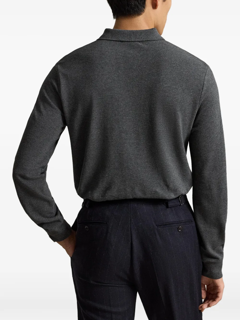 Polo Ralph Lauren Getailleerd mesh poloshirt Grijs