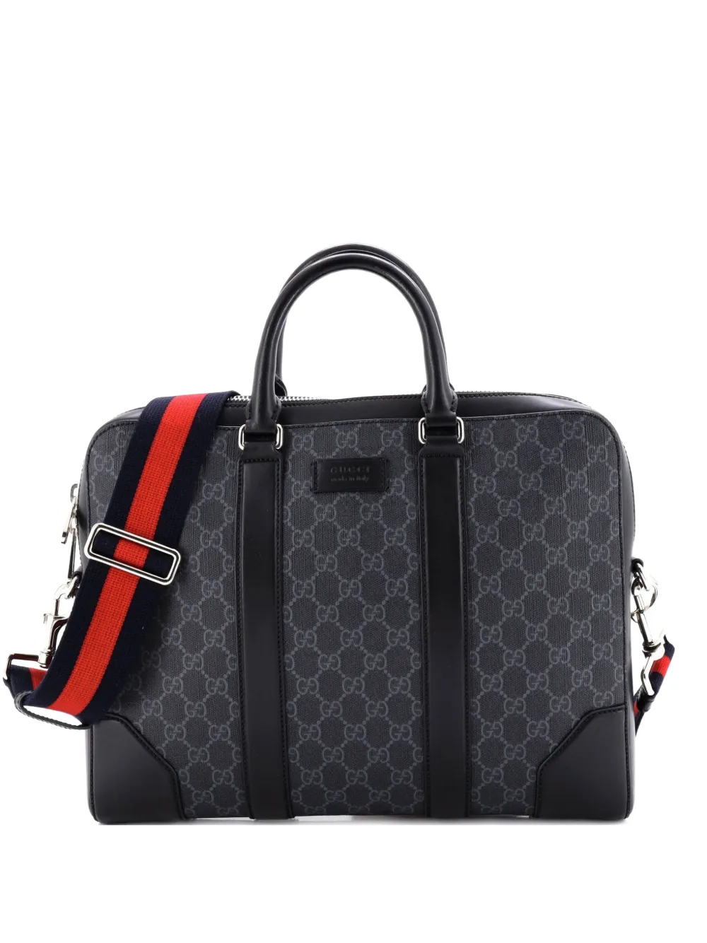 Gucci Pre-Owned Convertible Zip Around Briefcase GG Coated Canvas Medium business bag - Marrone