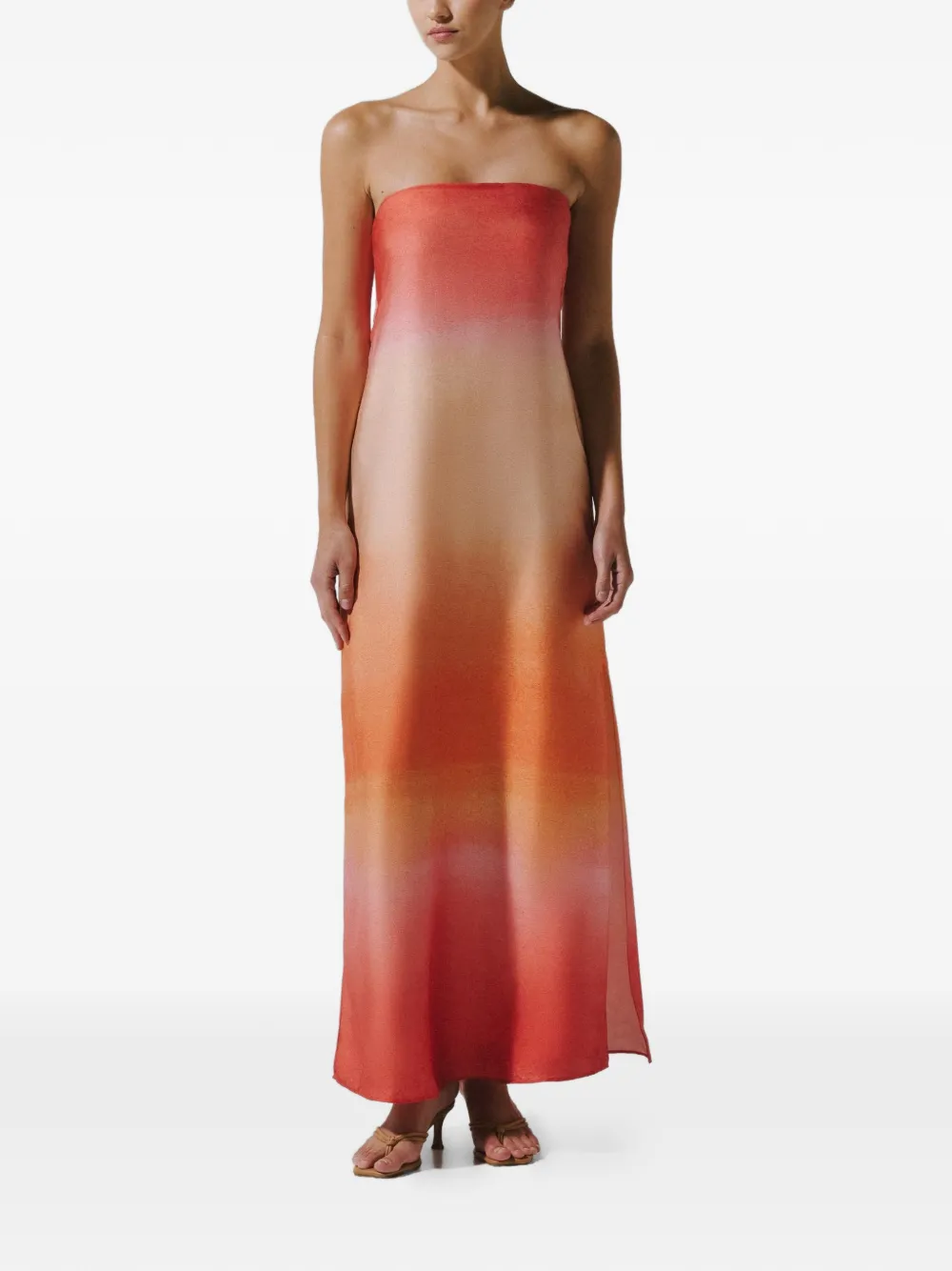 Baobab Lola maxi-jurk met open rug Oranje