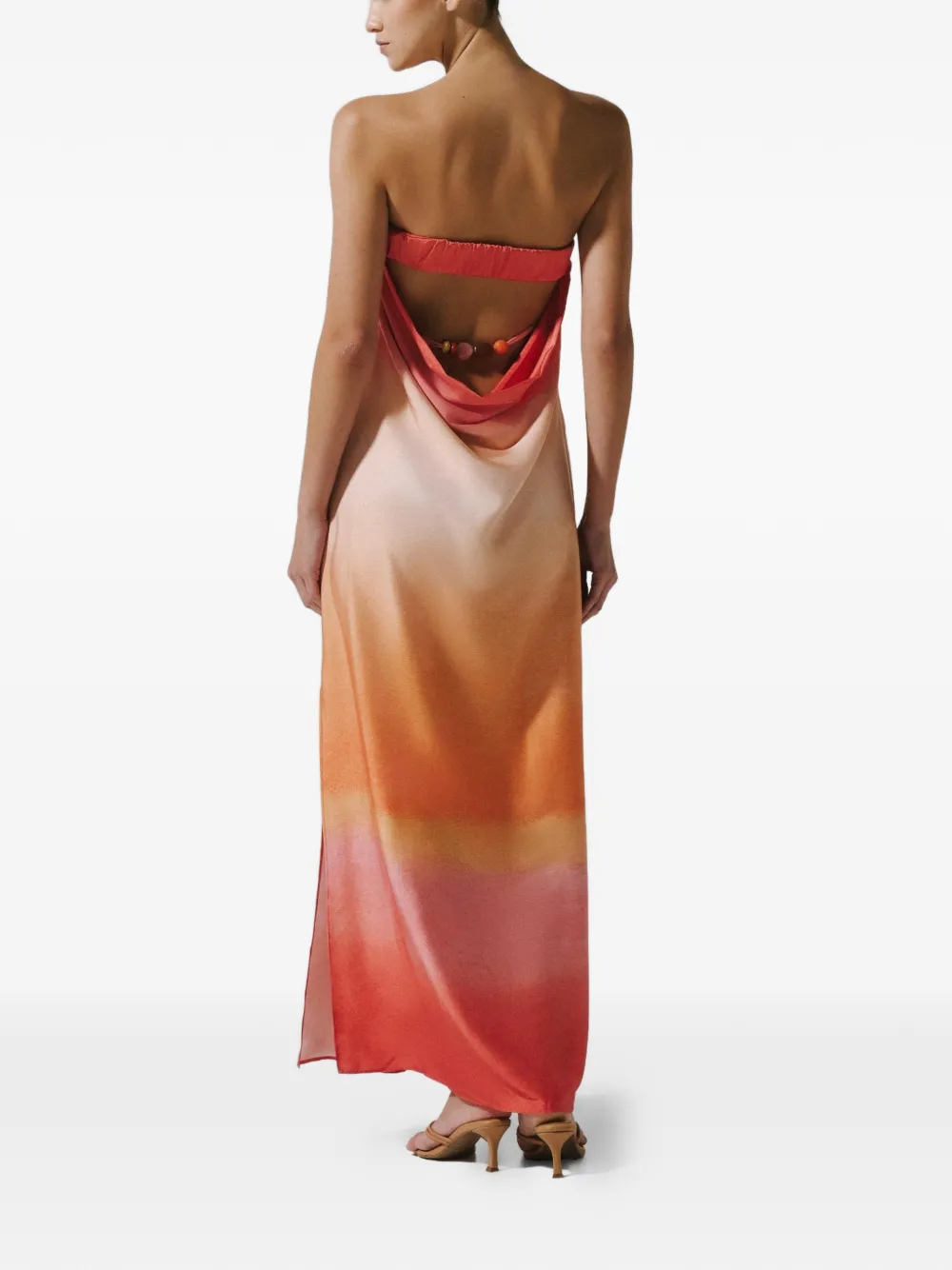 Baobab Lola maxi-jurk met open rug Oranje