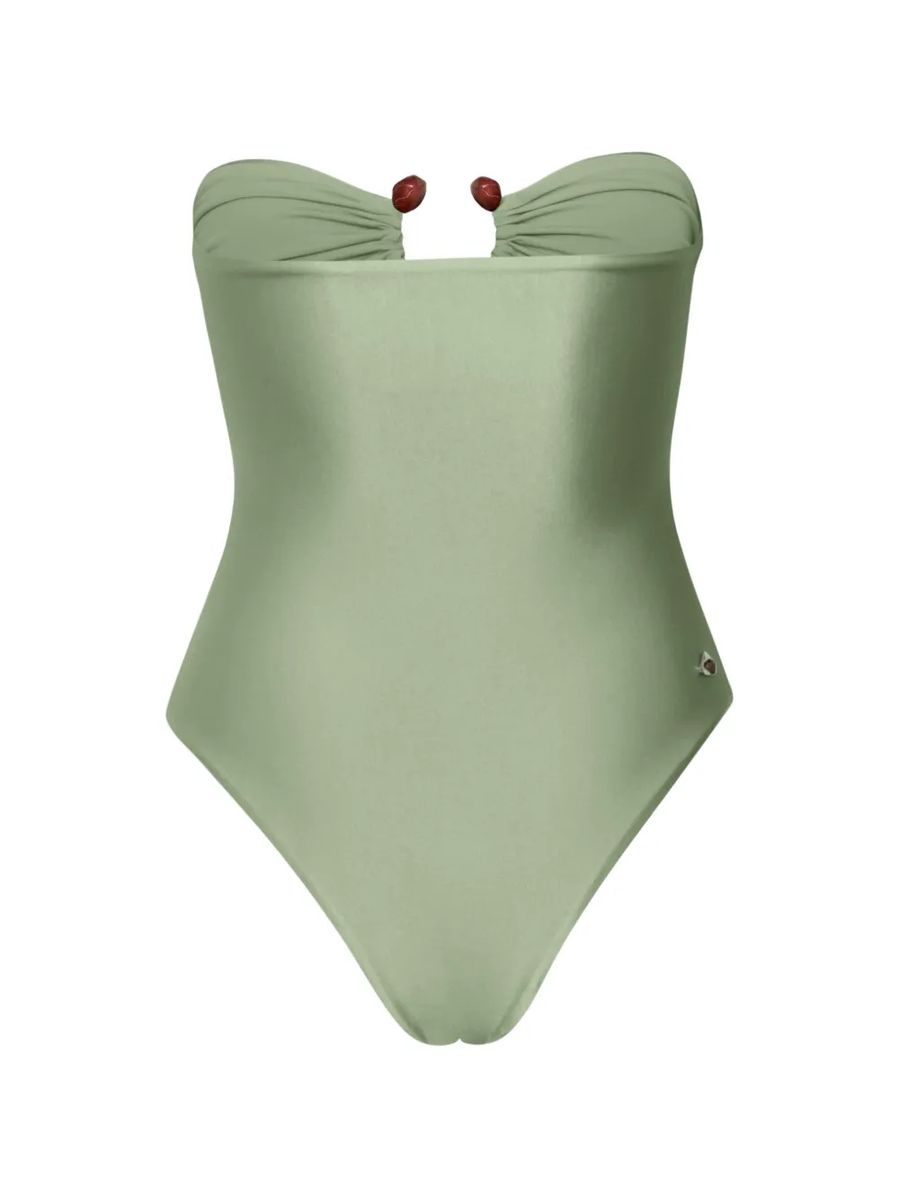 Baobab Costume da bagno Tika con anello e cut-out - Verde
