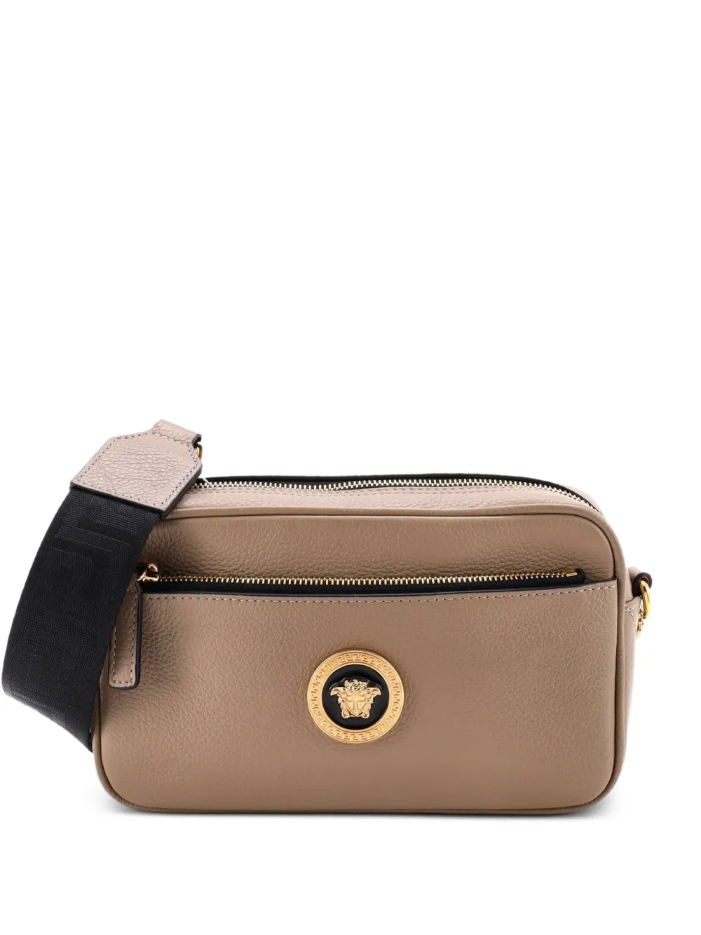 Versace Pre-Owned Medusa Front Pocket Camera Bag Leather Small crossbody bag - Toni neutri