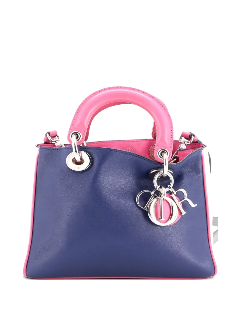 Christian Dior Pre-Owned Diorissimo Tote Smooth Calfskin Mini satchel - Blu