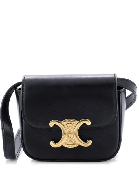 Celine Pre-Owned Triomphe Shoulder Bag Smooth Calfskin Mini crossbody bag