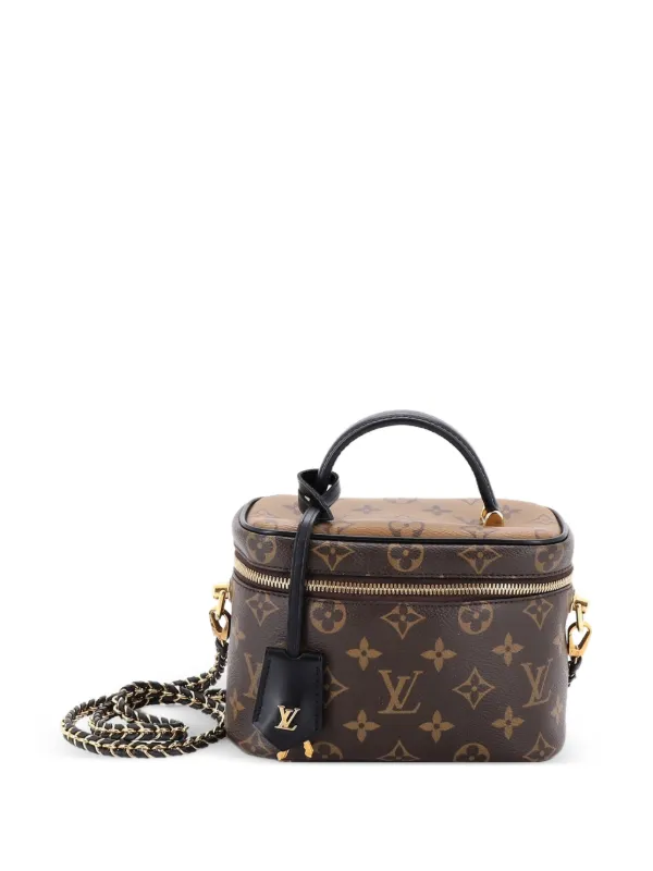 Louis Vuitton Pre-owned Vanity Handbag Reverse Monogram Canvas PM Satchel in Brown