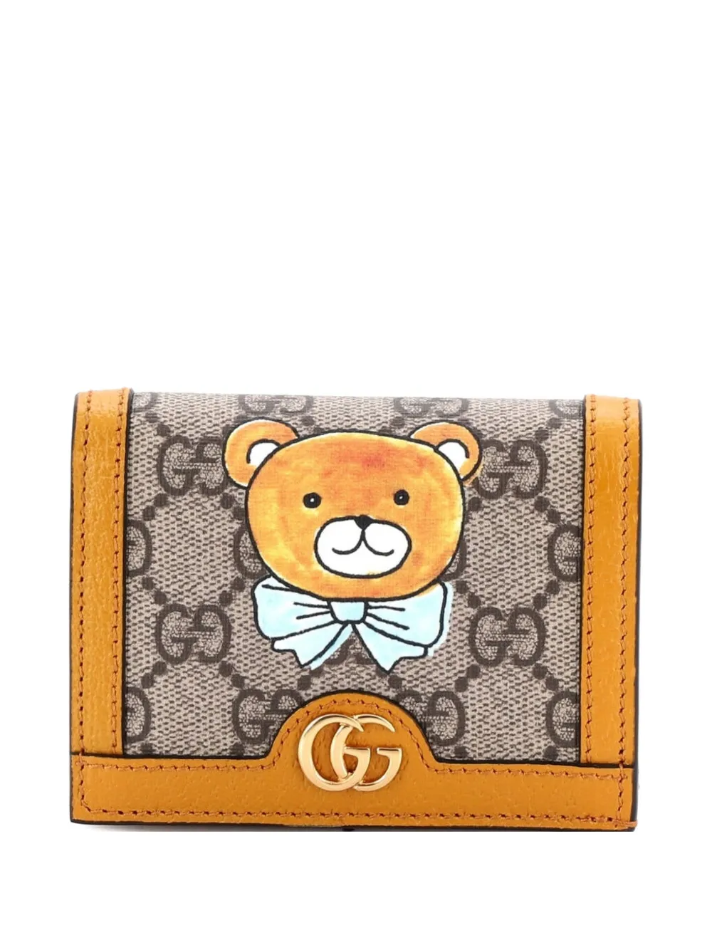 Gucci Pre-Owned GG Marmont Bifold Card Holder Printed GG Coated Canvas small wallets - Arancione