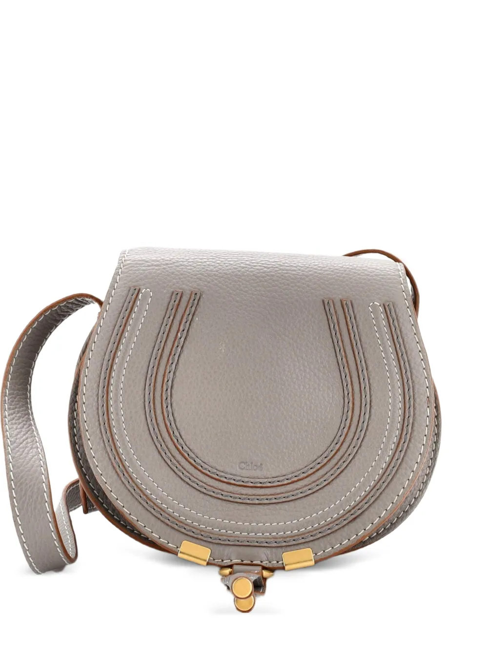 Chloé Pre-Owned Marcie Leather Small crossbody bag - Grigio