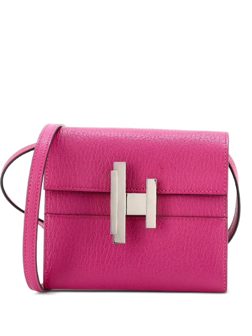 Hermès Pre-Owned Cinhetic To Go Wallet Chevre Mysore Mini crossbody bag - Rosa