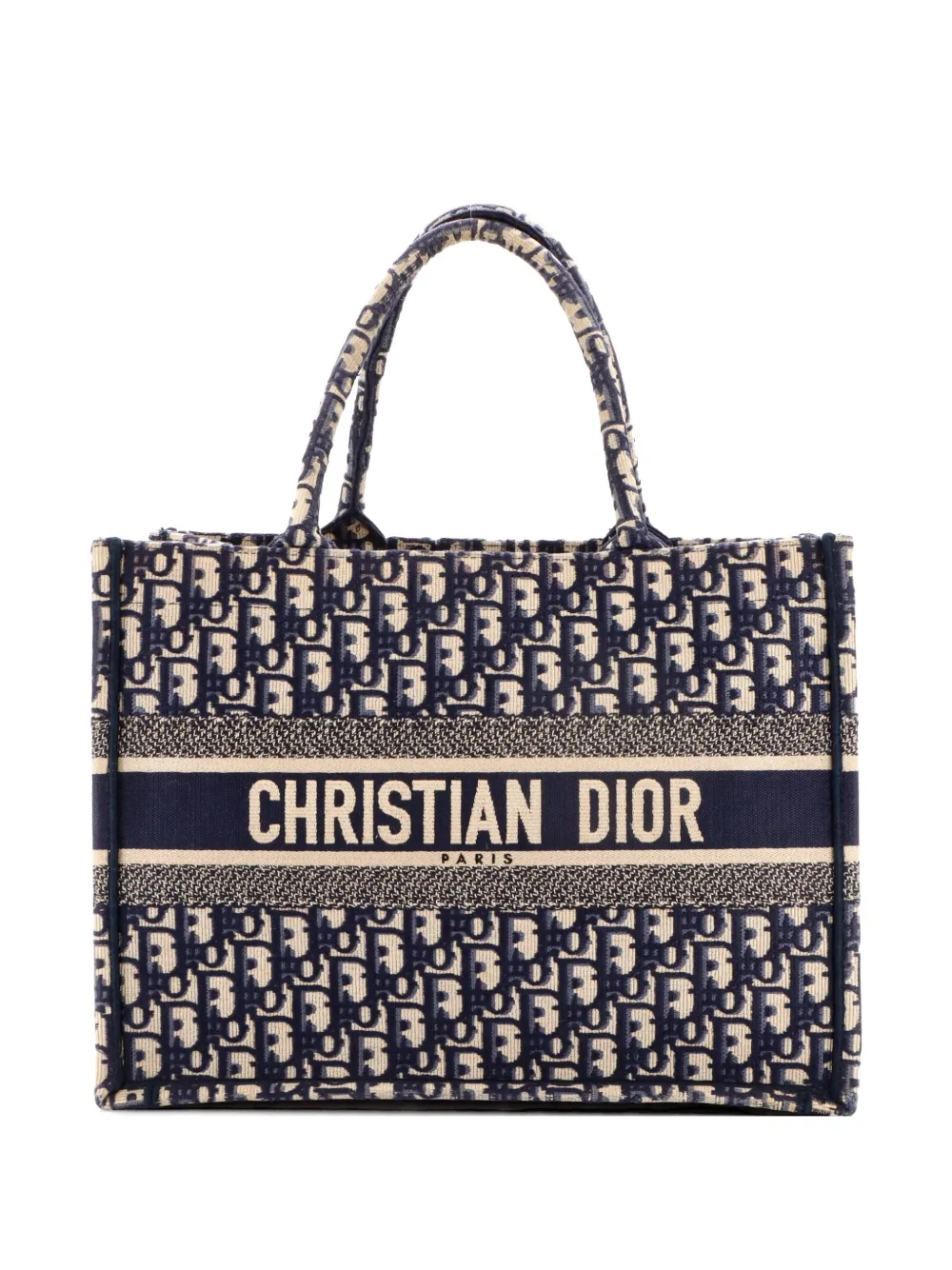 Christian Dior Pre-Owned Book Oblique Canvas Medium tote bag - Blu