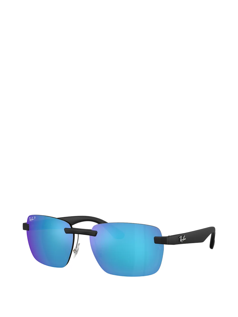 Ray-Ban Zonnebril met rechthoekig montuur Zwart