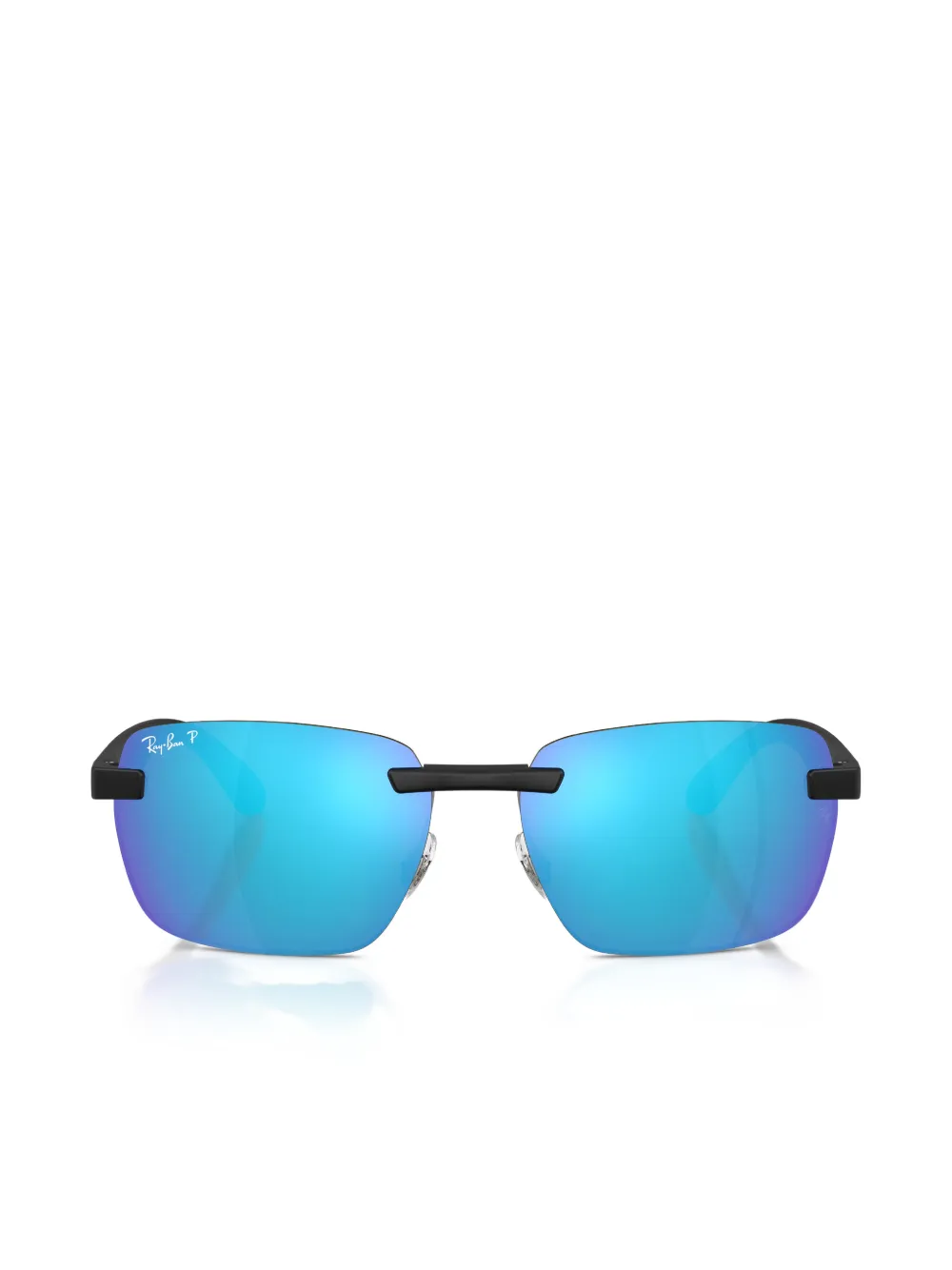 Ray-Ban rimless rectangle-frame sunglasses - Nero