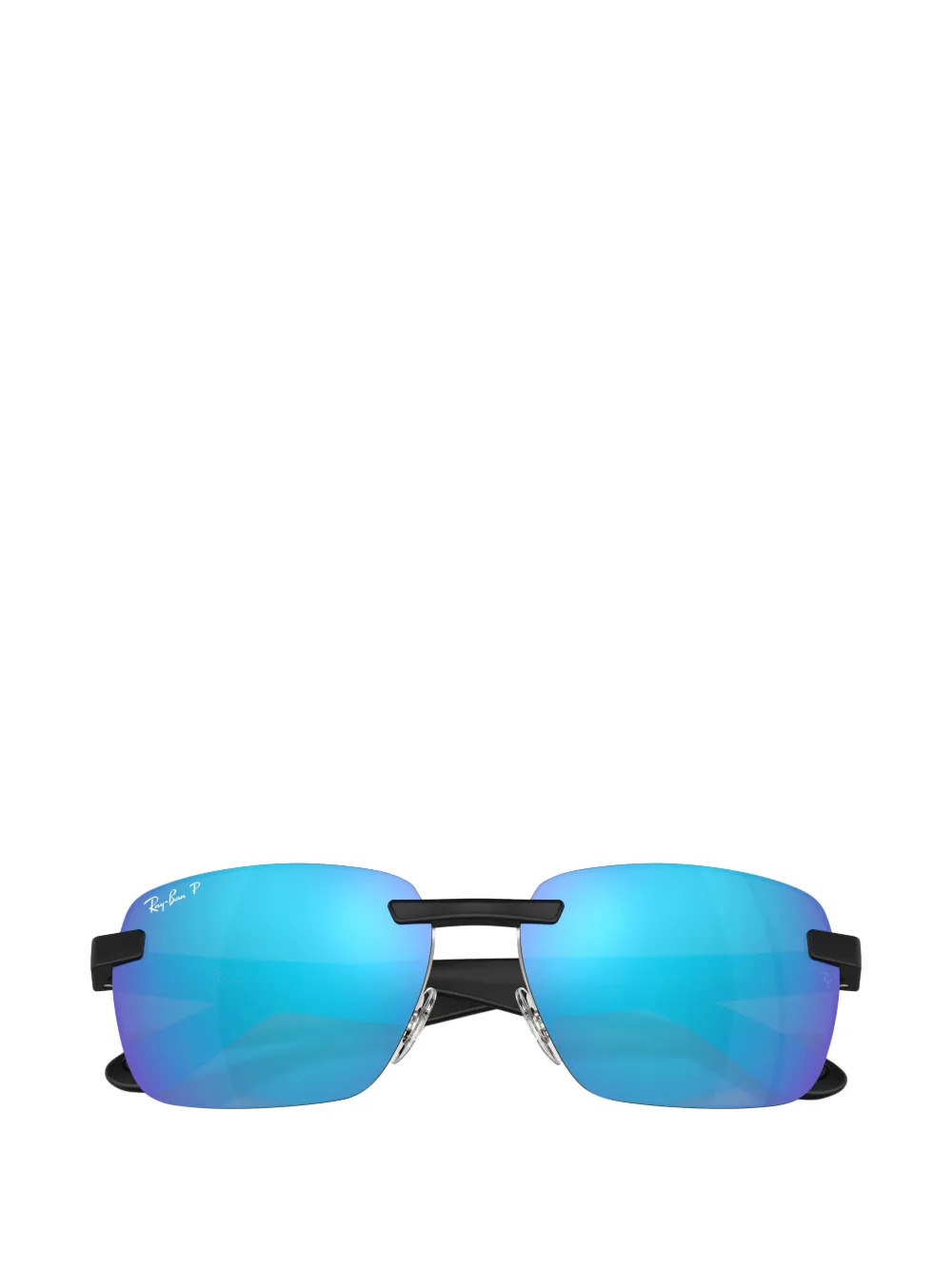Ray-Ban Zonnebril met rechthoekig montuur Zwart