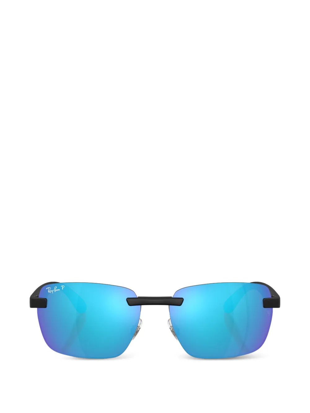Ray-Ban rimless rectangle-frame sunglasses - Nero