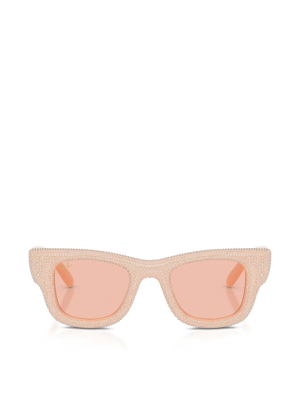 Ray-Ban Wayfarer puffer embellished square sunglasses - Rosa