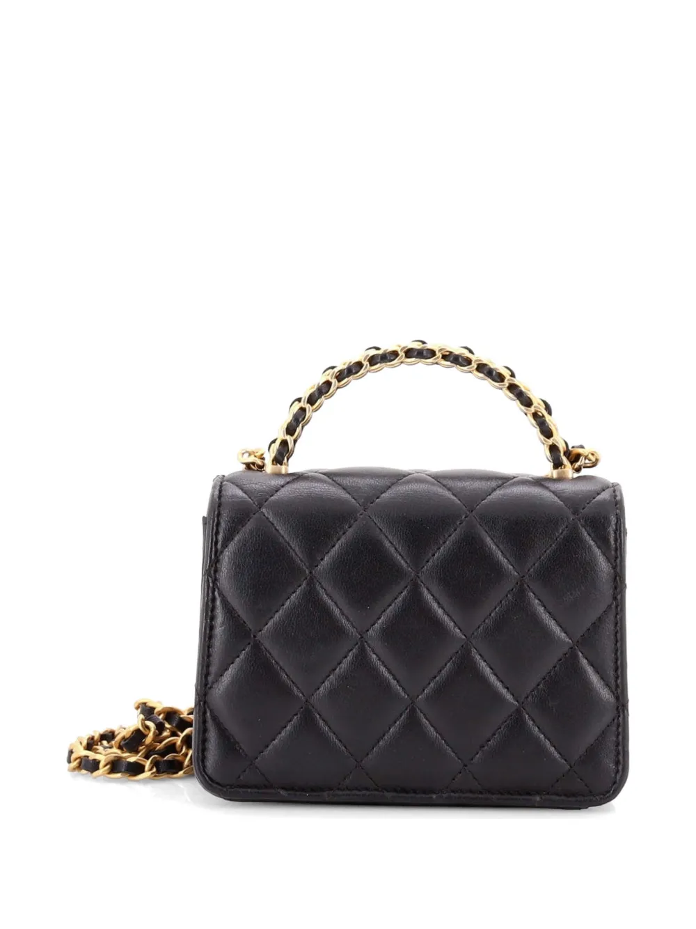 CHANEL Pre-Owned トップハンドル ココマーク フラップ クラッチオン