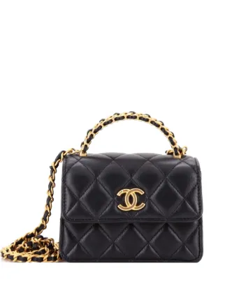 CHANEL Pre-Owned トップハンドル ココマーク フラップ クラッチオン