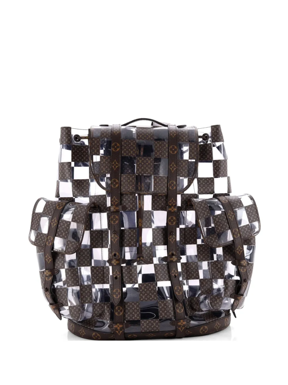 Louis Vuitton Pre-Owned Christopher Limited Edition Monogram Chess Canvas and PVC GM backpack - Marrone