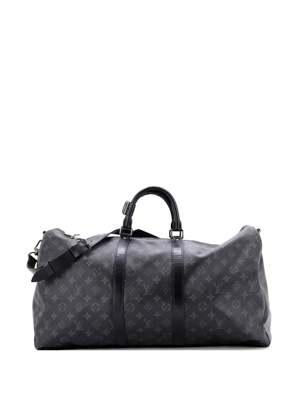 Louis Vuitton Pre-Owned Keepall Bandouliere Bag Monogram Eclipse Canvas 55 travel bag - Schwarz
