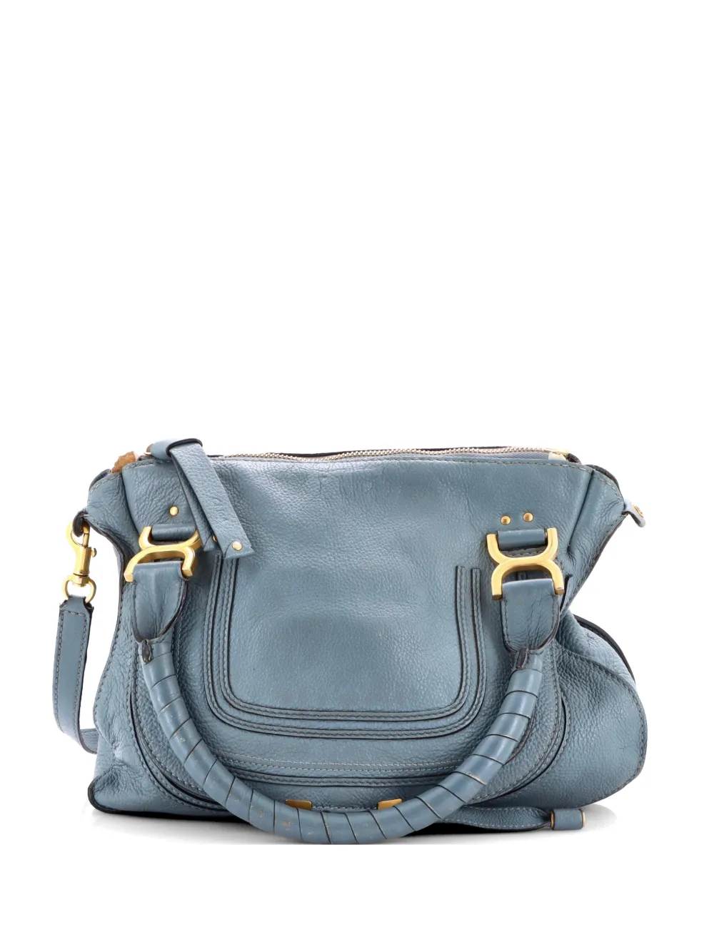 Chloé Pre-Owned Marcie Leather Medium satchel - Blu