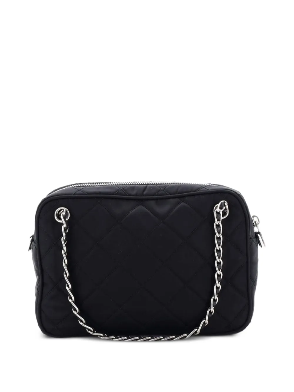 Prada Pre-Owned Camera Bag Quilted Tessuto Small Shoulder Bag