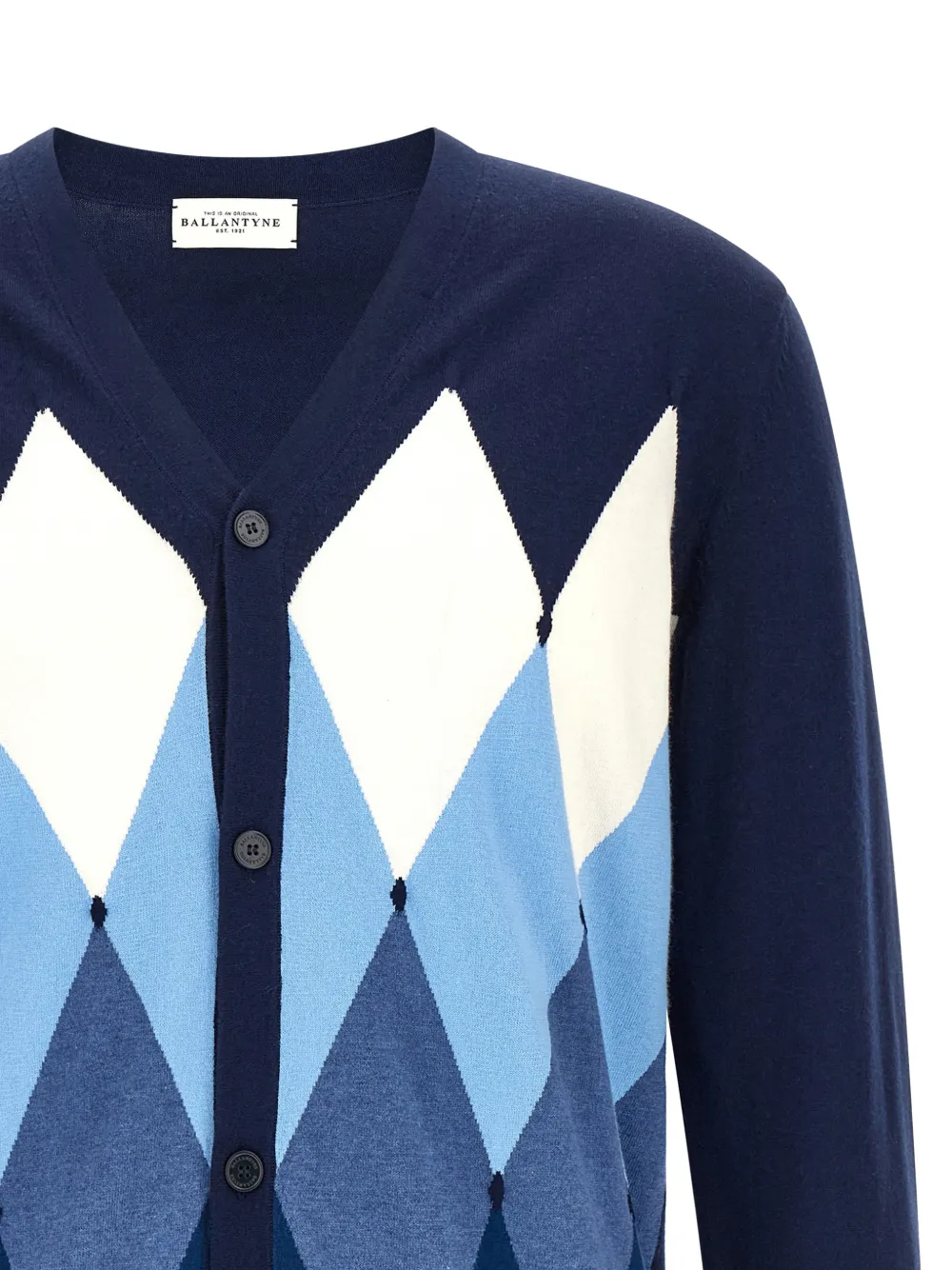 Ballantyne Vest met V-hals Blauw