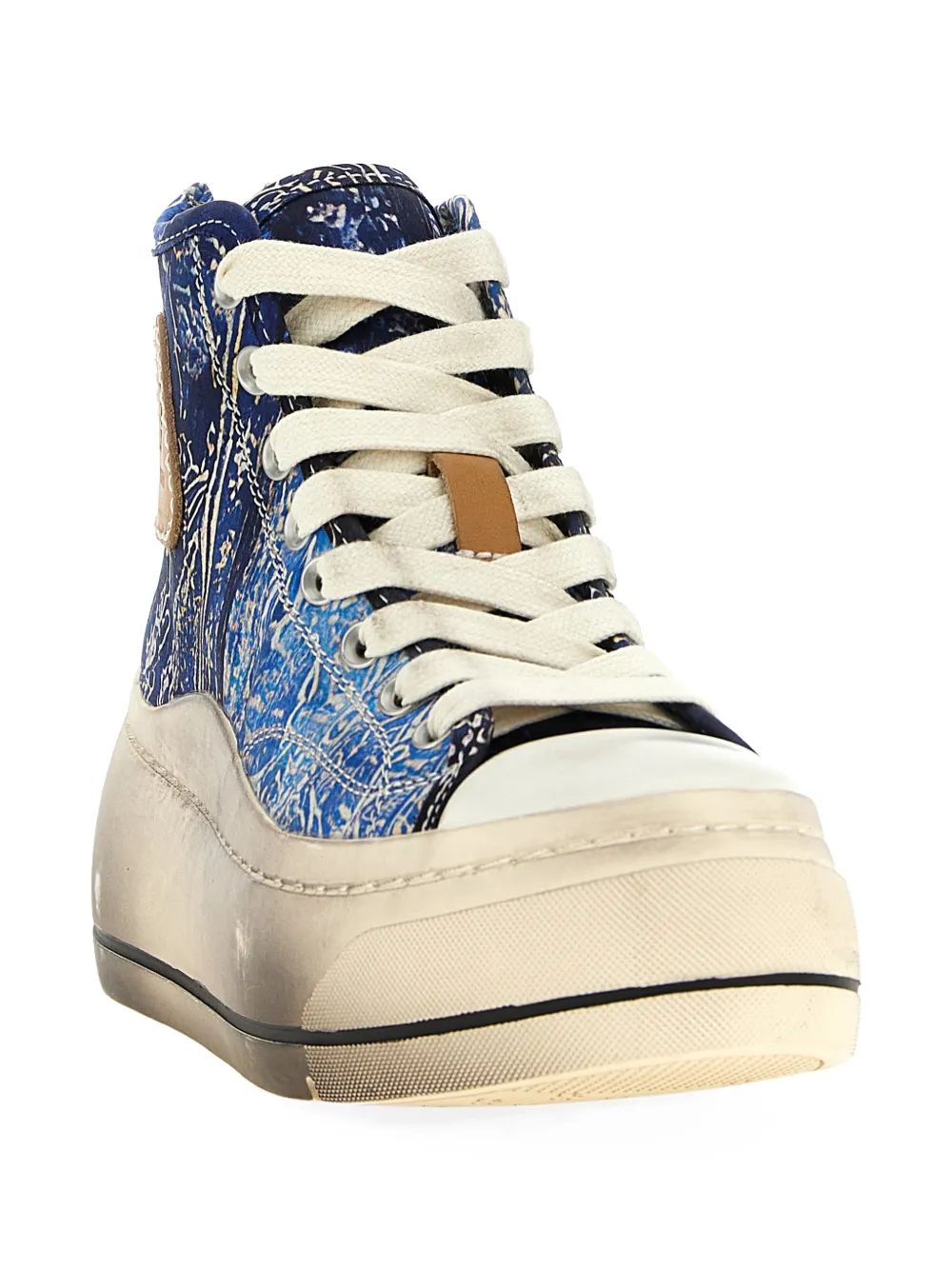 R13 Kurt Bandana sneakers met plateauzool Blauw