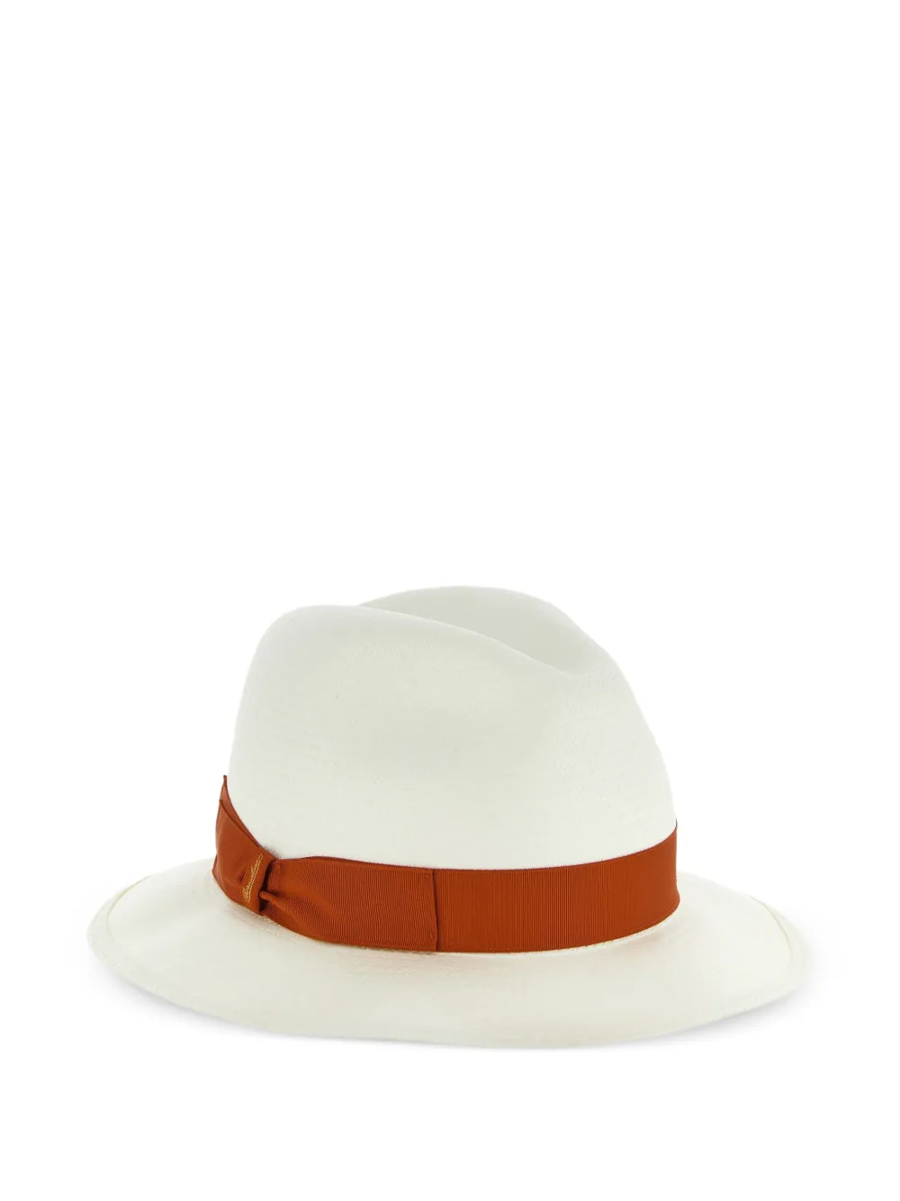 Borsalino Monica hoed met ceintuur Wit