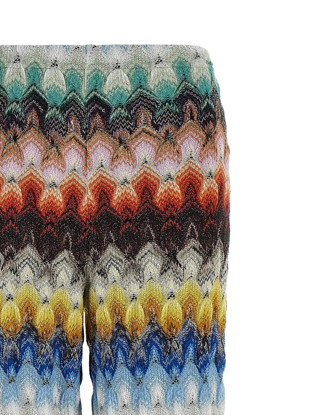 Missoni Palazzo broek met zigzagpatroon Blauw