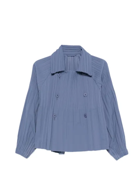 Pleats Please Issey Miyake pleated button jacket