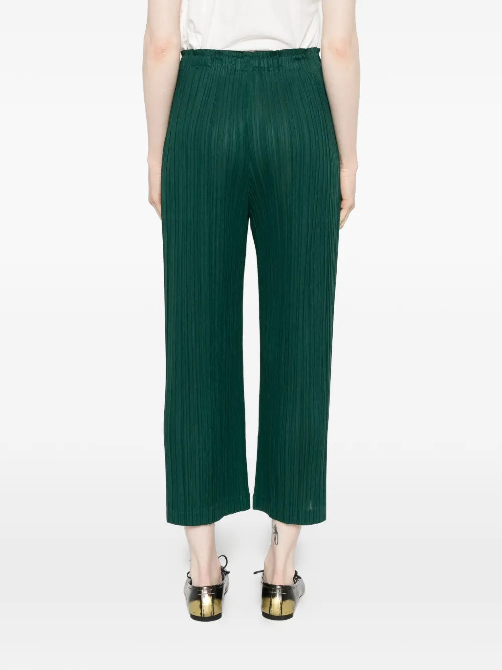 Pleats Please Issey Miyake Plooibroek Groen