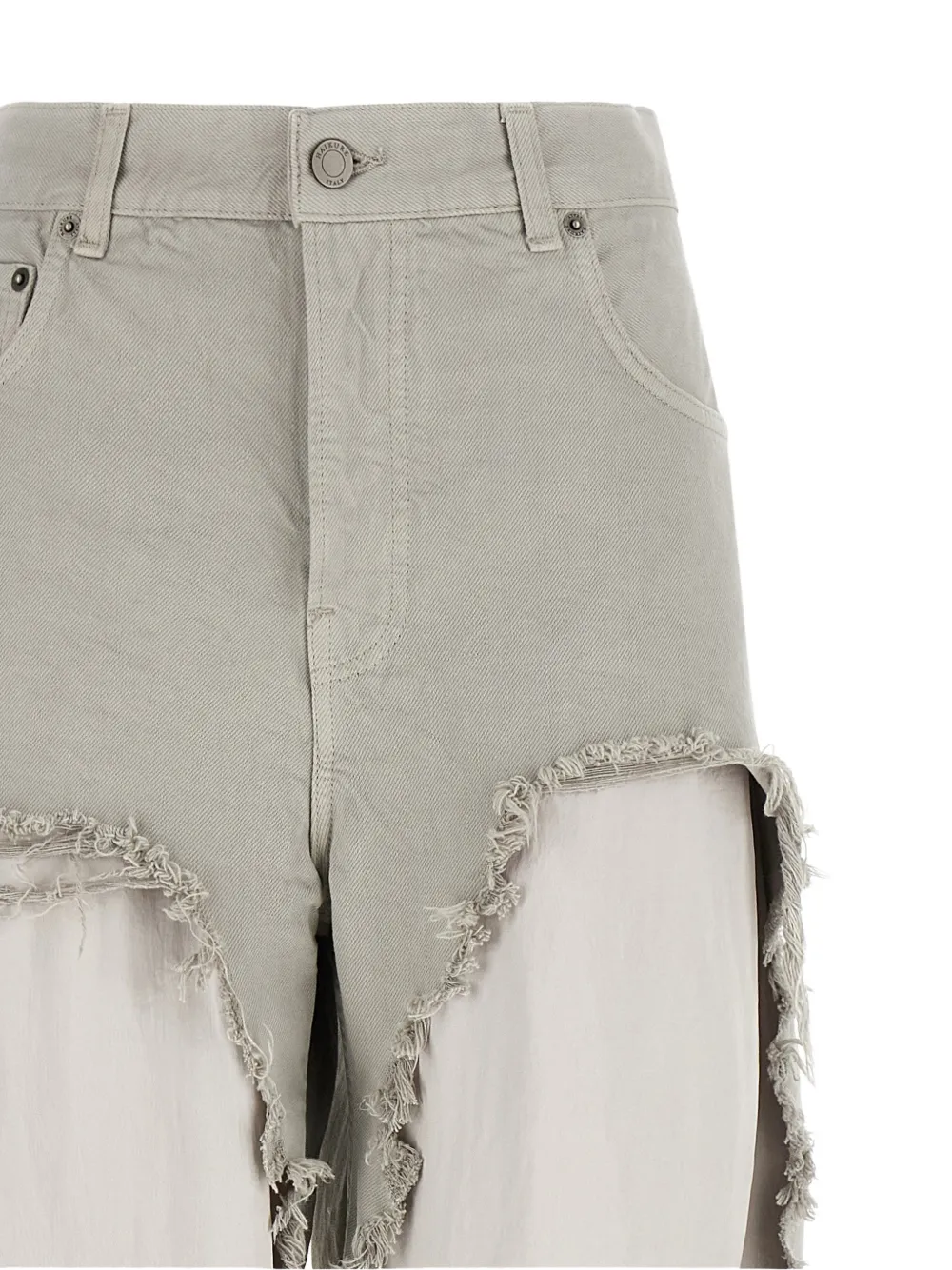 Haikure Ripped Flared Jeans - Grey 