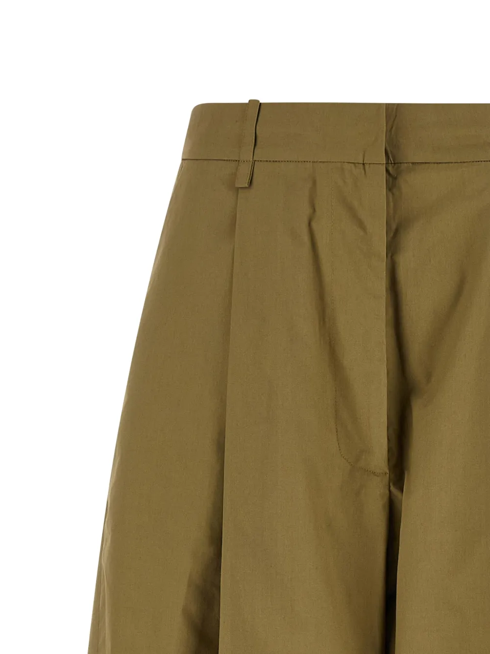  Nude Cotton Poplin Trousers - Green 
