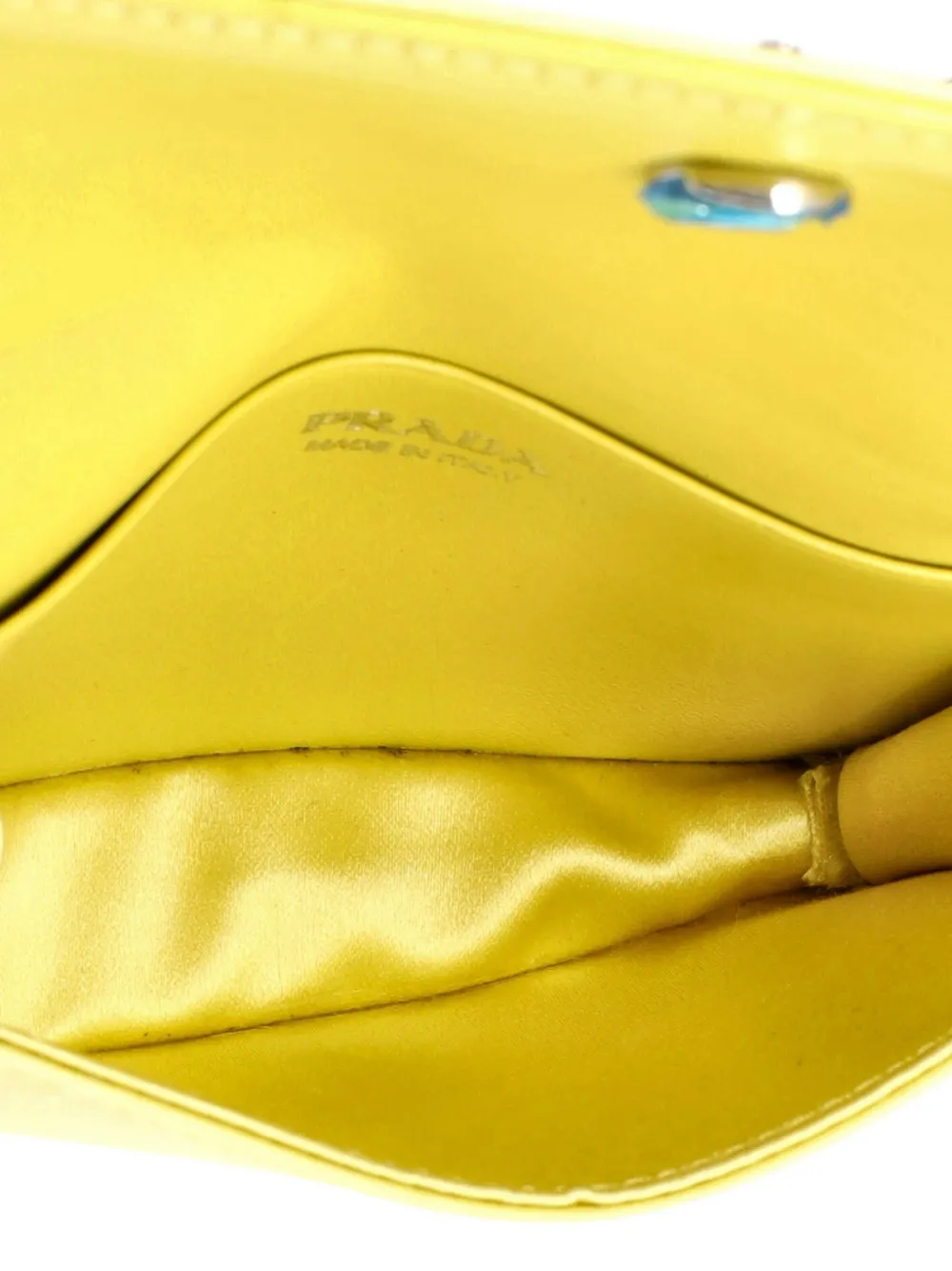 Prada Pre-Owned フラップ カードケース ウィズチェーン サテン