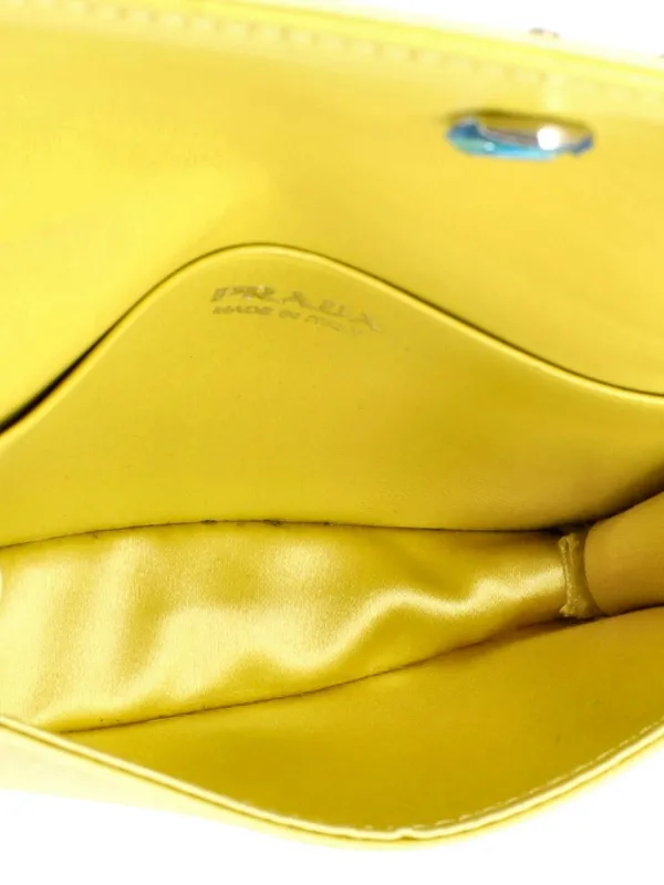 Prada Pre-Owned フラップ カードケース ウィズチェーン サテン