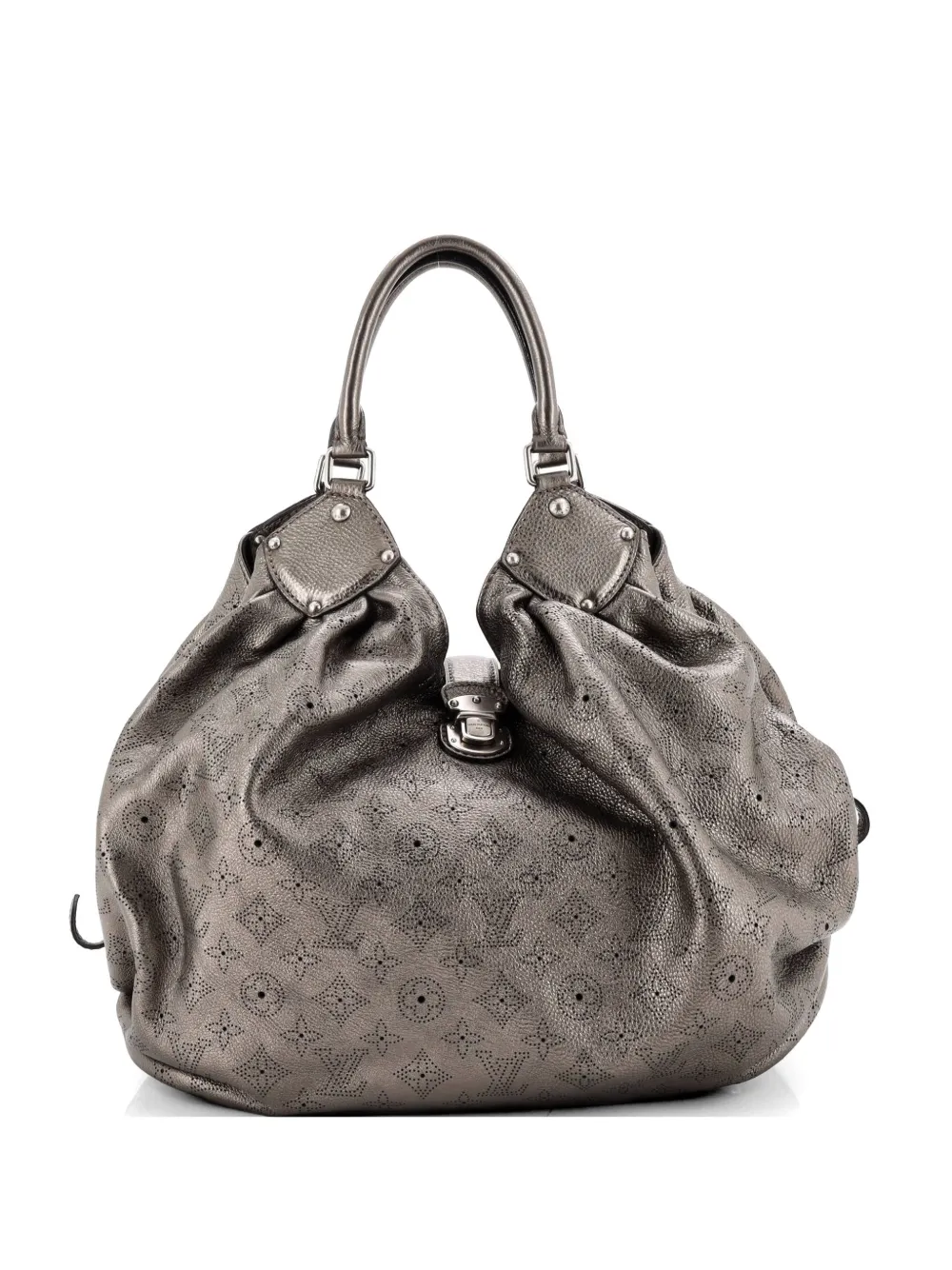 Louis Vuitton Pre-Owned XL Mahina Leather hobo bag - Effetto metallizzato
