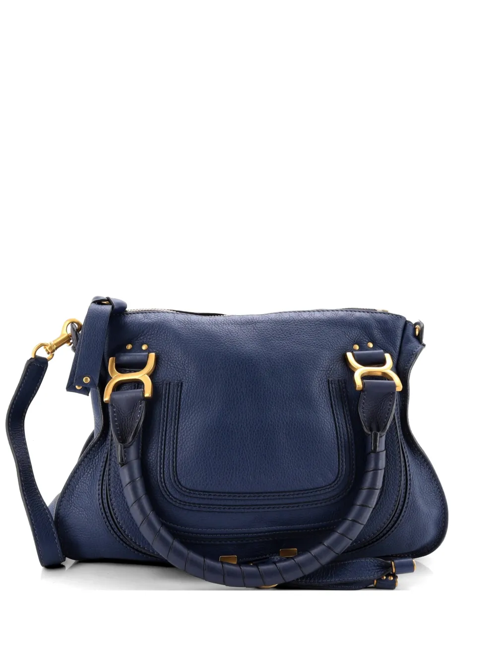 Chloé Pre-Owned Marcie Leather Medium satchel - Blu
