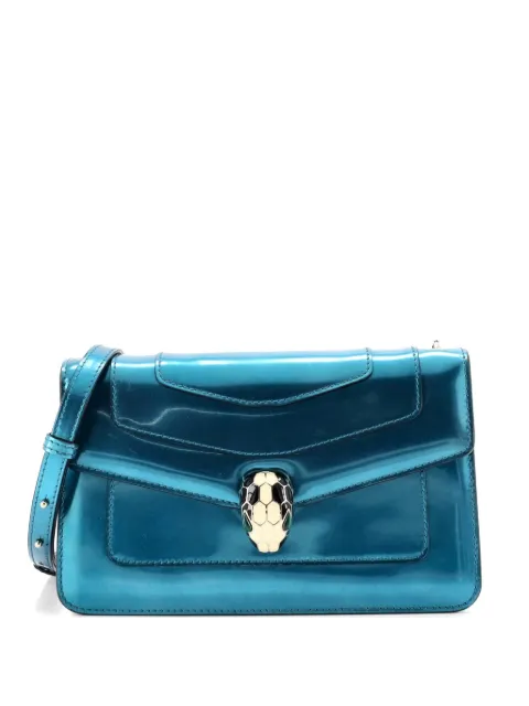 Bvlgari Pre-Owned Serpenti Forever Metallic Leather Small shoulder bag