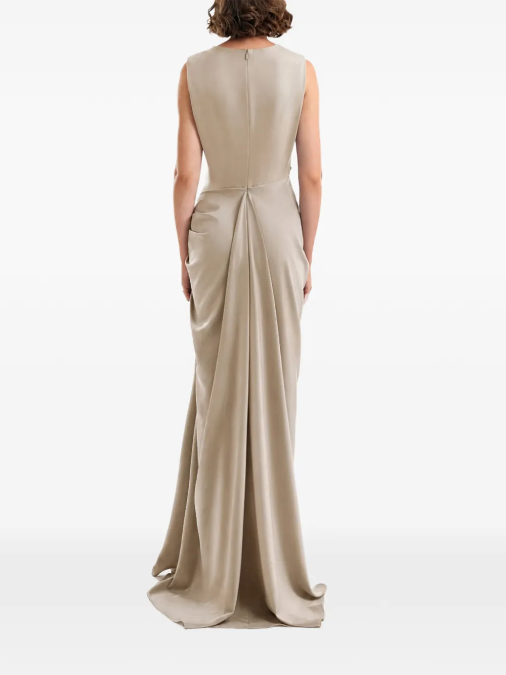 Gemy Maalouf Gedrapeerde mini-jurk Beige