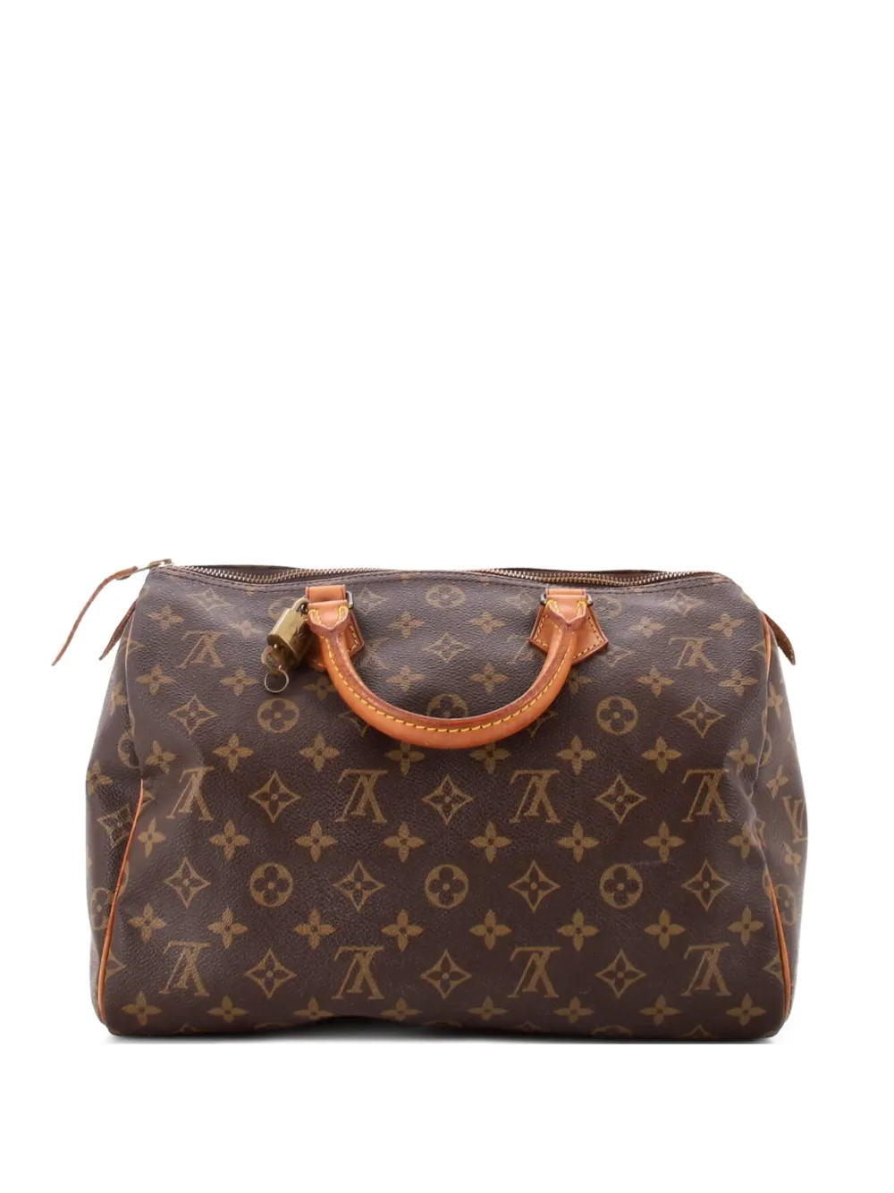 Louis Vuitton Pre-Owned Speedy Handbag Monogram Canvas 30 satchel - Marrone