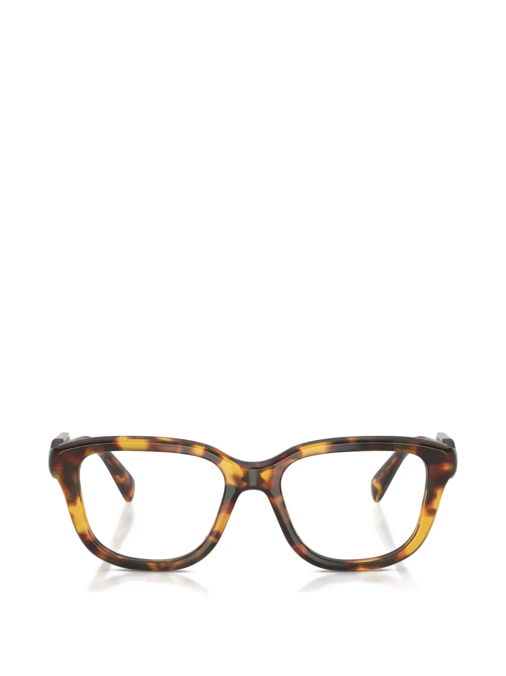 Miu Miu Eyewear geometric-frame glasses - Marrone