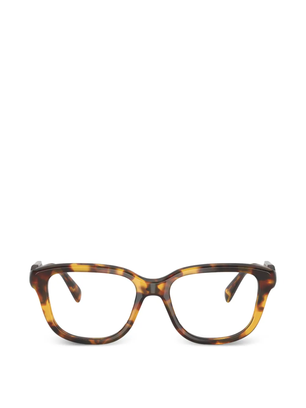 Miu Miu Eyewear geometric-frame glasses - Braun