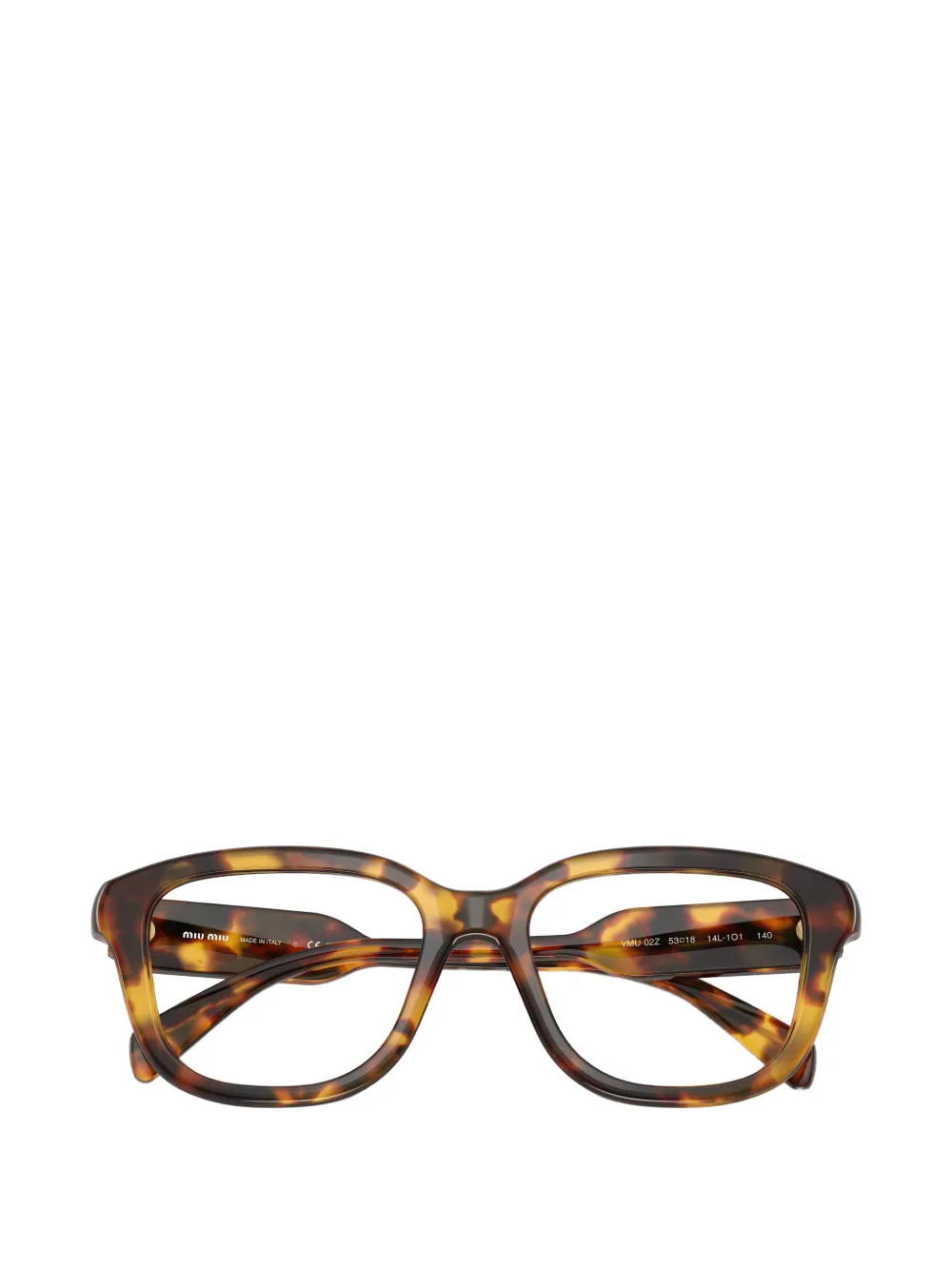 Miu Eyewear Bril met geometrisch montuur Bruin