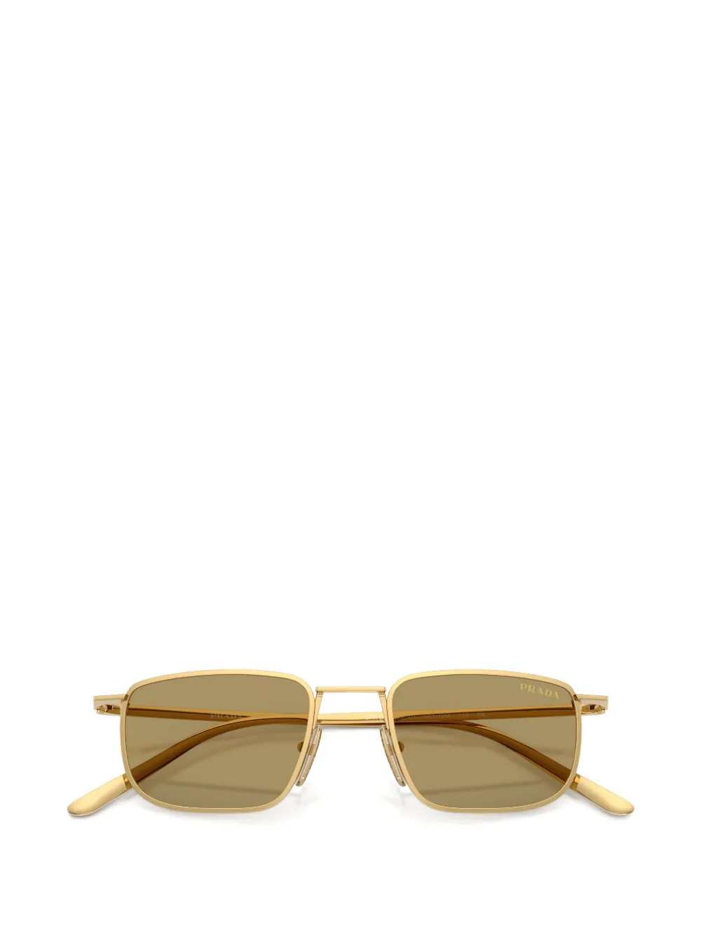 Prada Eyewear Zonnebril met rechthoekig montuur Goud